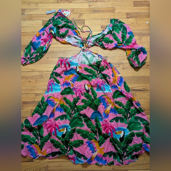 Farm Rio Cutout Dress - Picture 2 of 6